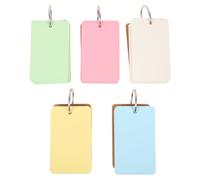CIYODO Cartoncini per Scrivere in Carta Kraft e Carta Bianca, 10 Pezzi di Blank Flash Cards per Studenti, Facili da Trasportare per Back To School Party