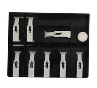 CIYODO Cash Register Tray Insert With Compartments And Clips Compact Cash Drawer Organizer For Supermarkets And Retail Stores Space-saving Design