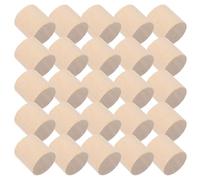 CIYODO Cilindri di Legno Materiale Sicuro e Versatile Blocchi Rotondi Non Finiti 50 Pezzi per Artigianato e Modellismo per Fai da Te