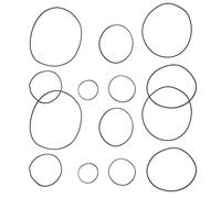 CIYODO Cinghia Per Registratore e 2 Pacchi Di Cinghie Elastiche Per Riparazione Registratore Da 40-130 Mm Resistente All'usura Corretta Trazione Per Lettore Cd e Stereo Personale