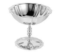 CIYODO Ciotola Per Gelato in Acciaio Inox Coppa Per Snack Piedini Ciotola Da 200 Ml Per Dessert E Mousse Calice Inossidabile Base Alta Per Servire Dolci E Snack