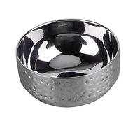 CIYODO Ciotola Per Riso in Acciaio Inossidabile Martellata 11,5 Cm, Contenitore Doppio Strato Per Zuppa e Noodle, Insalatiera Versatile Per Casa e Ristoranti