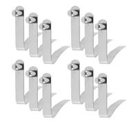 CIYODO Clip a Molla a V per Palo e Tubo Piscina 12 Pezzi Fermo a Pulsante per Kayak e Campeggio Accessorio Solido per Fissaggio Rapido e Bloccaggio Telescopico