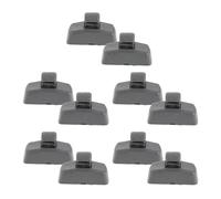 CIYODO Clip per Aletta Parasole Interna Auto Grigia in Abs, Set 10 Pezzi, Staffa di Supporto Compatibile Golf per Sostituzione Visiera Parasole e Accessori Interni Auto