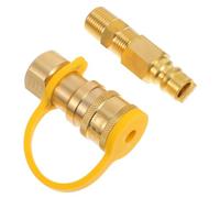 CIYODO Connettore Rapido Gas per Serbatoio e Raccordo Maschio Standard Americano per Barbecue Facile Collegamento e Riempimento Efficiente
