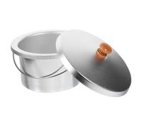 CIYODO Contenitore Interno Per Scaldacera in Alluminio Con Coperchio Antiaderente, Set 2 Pezzi 600cc, Resistente Alle Alte Temperature Per Uso Professionale e Domestico Nella Depilazione