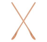 CIYODO Cucchiai in Legno per Dolcificanti e Zucchero Manico, Set 2 Pezzi per Mescolare Caffè e Tè, Utensili da Cucina Pratici e Resistenti per Uso Quotidiano