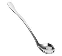 CIYODO Cucchiaio Adattivo Curvo Ergonomico Per Anziani e Disabili Con Tremore Utensile Facilitato Per Alimentazione Autonoma Manico Per Presa Naturale e Prevenzione Versamenti Lato Destro