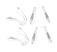 CIYODO Cuscinetti Per Naso Occhiali in Silicone Morbido 4 Pezzi Trasparenti Antiscivolo Naselli Per Montature, Supporto Comfort Per Adulti e Ragazzo Ragazza Per Uso Quotidiano