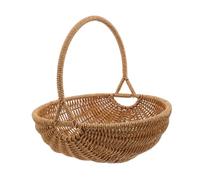CIYODO Decorativo Imitazione Rattan Forma di Leggero e Resistente per Frutta Picnic e Decorazioni Colore Marrone