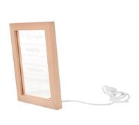 CIYODO decorazione multi-funzione cornice con luce LED cornice per foto da tavolo portafoto luminoso a LED cornice per foto illuminata luce notturna cornice illuminata plastica Khaki