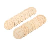 CIYODO Dischi Milestone in Legno per Tappe Fondamentali, 14 Pezzi Rotondi 10x10 Cm, Accessori Fotografici per Ricordi Ragazzo Ragazza e Primi Anni, per Sessioni Foto Shower