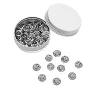 CIYODO Dorsi di Sicurezza Compatibilità Versatile per Spille 50 Pezzi per Spille in Rame Argento Scatola di Conservazione Resistente All'ossidazione Cappelli e Badge