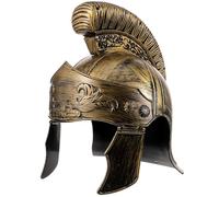 CIYODO Elmo Romano da Uomo in Pvc Leggero e Traspirante, Copricapo Cosplay Soldato Antico per Feste e Carnevale, Accessorio Costume Centurione Romano Adulto