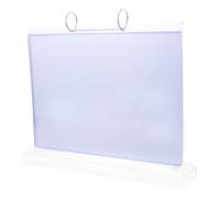 CIYODO Espositore Menu Orizzontale Trasparente Doppia Faccia con Base Rimovibile Supporto Plastica per Volantini Multi-pagina Porta Cartelli da Tavolo per Ristoranti Bar e Hotel