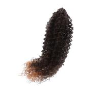 CIYODO Extension Coda di Cavallo Sintetica Riccia con Mini Ricci Volume Naturale per Donne Accessori Capelli Facili da Curare e Riutilizzabili Colore Marrone