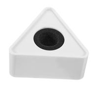 CIYODO Flag Per Microfono Triangolare Abs Bianco Stazione Logo Altezza Logo Adatto Microfoni Interviste Facile Trasportare