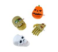 CIYODO Giocattoli a Carica Halloween 4 Pezzi Set in Plastica Meccanica Motore a Molla, Giochi Creativi, Riempitivo Sacchetti Caramelle per Feste di Halloween