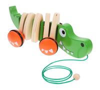 CIYODO Giocattolo in Legno Da Tirare Per Bambini Coccodrillo Giocattolo Cordino Per Bambini Piccoli Resistente All'usura Robusto E Sicuro