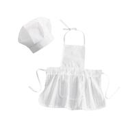 CIYODO Grembiule Bambina Chef Accessori Fotografia Del Ragazzo Ragazza Comodo E Sicuro Materiale Per Scatti Memorabili E Giorni Normali