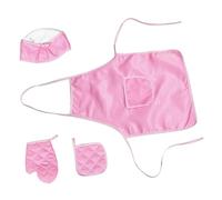 CIYODO Grembiule Cucina Bambina Set Grembiuli Per Bambini E Cappello Da Cuoco Guanti Per Bambine Costume Da Cucina Per Attività E Cottura