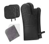 CIYODO Guanti Da Forno e Resistenti Al Calore Antiscivolo, Set 6 Pezzi Fori Per Appendere, Accessori Cucina Per Microonde, Barbecue e Cottura Domestica