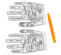 CIYODO Guanti per Terapia Riflessologia Mani Elasticizzati Traspiranti Antiusura con Bastoncini per Sollievo Dolori e Relax Uso Domestico