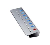 CIYODO Hub Usb A 7 Porte 1 Porta Di Ricarica Splitter Usb Portatile 3.0 Estensibile Design A Led Per Uso Quotidiano