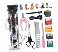 CIYODO Kit Completo Per La Toelettatura Del Cane Tosatrici Per Cani A Basso Rumore Indicatore Di Batteria A Led Facile Da Usare