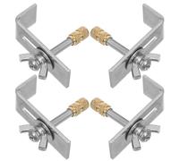 CIYODO Kit di Fissaggio Lavandino Sottopiano in Rame e Ferro Argento, Clip Supporto Lavabo Design Elegante per Installazione Duratura e Affidabile di Lavandini da Bagno Colore Casuale