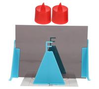 CIYODO Kit Sperimentale di Ottica per Fisica Scolastica Specchio Piano Bianco in Plastica, Ausilio Didattico Completo per Lezioni di Fisica in Classe Media