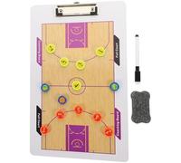 CIYODO Lavagna Basket Doppia Faccia Cancellabile per Allenatori Portablocco Magnetico in PVC Resistente Strumento Strategia Pallacanestro Uso Professionale e Competizioni
