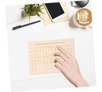 CIYODO Lavagna Braille in con Punti Rilievo per Apprendimento Tattile Strumento Didattico per Non Vedenti Superficie Tattili Resistente e Facile Braille