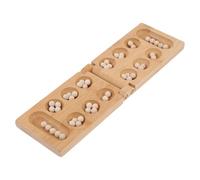 CIYODO Mancala Gioco da Tavolo in Bambù per Strategia Educativa con Superficie Liscia e Design Pieghevole per Ragazzi e Ragazze Stimola Memoria e Pensiero Indipendente