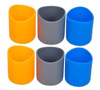 CIYODO Manicotti Antiscivolo Per Microfono in Silicone 6 Pezzi Coperture Protettive Resistenti Per Microfono Ktv Feste Conferenze Protezione Asta Inferiore