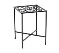 CIYODO Mensole per Piante in Ferro Nero, Scaffale da Terra Resistente e Facile da Spostare, la Decorazione di Casa e Balcone Supporto per Fiori
