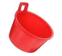 CIYODO Mestolo Annaffiatoio in Plastica Resistente per Giardino e Orto Mestolo per Acqua Multiuso con Capienza Ampia Design Ergonomico Antigoccia Colore Rosso Piccolo per Irrigazione