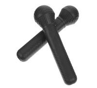 CIYODO Microfono Finto Giocattolo Per Bambini 2 Pezzi in Plastica Sicura Accessorio Per Feste Di Compleanno Gite in Campeggio Strumento Di Allenamento Per Superare La Timidezza