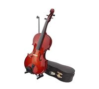 CIYODO Mini Violino Modellino Strumentale Musicale Artigianato Decorazione Tavolo Supporto Fotografico Marrone Realizzato Materiale Sicuro Durevole Fatto Elegante Casa Ufficio Cantinetta
