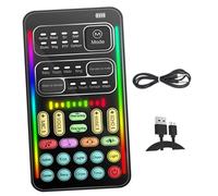 CIYODO Mini Voice Changer Portatile con Microfono Cambia Voce per Telefono e Dispositivo Compatto per Modifica Audio in Diretta per Streaming Videochiamate e Registrazioni