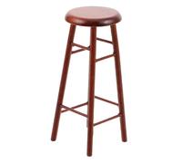 CIYODO Miniature Sgabello in Legno per Casa delle Bambole da Bar in Legno Resistente Accessorio Decorativo Versatile per Arredamento Nordico e Giardino Fatato Dimensioni Ridotte per