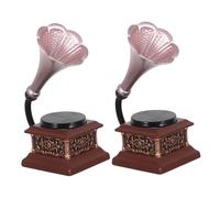 CIYODO Mobili In Miniatura Per Camera Da Letto Strumenti Musicali In Miniatura Mobili Per Sala Musica Giradischi Ornamento Artigianale Fonografo Retrò Piccolo Giradischi