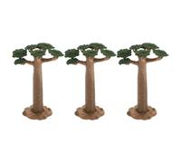 CIYODO Modelli di Piccoli Alberi Baobab in PVC 3 Pezzi per Modelli Architettonici e Tracciati Ferroviari con Design Naturale