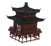 CIYODO Modellino Miniatura Padiglione Cinese in Plastica Decorazione Versatile per Acquari Terrari e Paesaggi Bonsai Statua per e Giardino