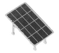 CIYODO Modello Accessorio Nero in Plastica di Pannello Solare Fotovoltaico per Modellismo Architettonico e Urbanistico per Scenari Moderni in Ufficio