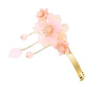 CIYODO Mollette Vintage con e Nappa Fermacoda con Molla Resistente Accessori per Donne e Ragazze per Hanfu e Culturali