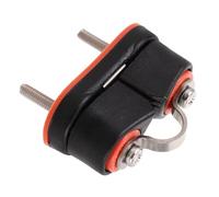 CIYODO Morsetto per Fune in Nylon e Acciaio Inox Nero per Barche | Installazione Semplice, Presa Sicura e Carico Elevato, per Linee di Navigazione in Attività Marine