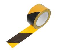 CIYODO Nastro Adesivo Di Sicurezza Nero E Giallo Per Marcatura Pavimenti E Pareti in Ambienti Industriali E Commerciali Resistente All'usura E Adatto A Segnaletica E Barriere