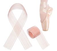 CIYODO Nastro Elastico Invisibile per Scarpe da Punta da Danza Classica Cinturino Rinforzato per Ballerine Set 2 Pezzi per Balletto Contemporaneo e Jazz Supporto Flessibile e Comfort