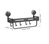 CIYODO Organizer da Parete con Ventose per Spezie Mensola Sospesa per Cucina e Bagno Spezie con Ganci Adatto Vasetti Varie Design Vista per Facile Accesso